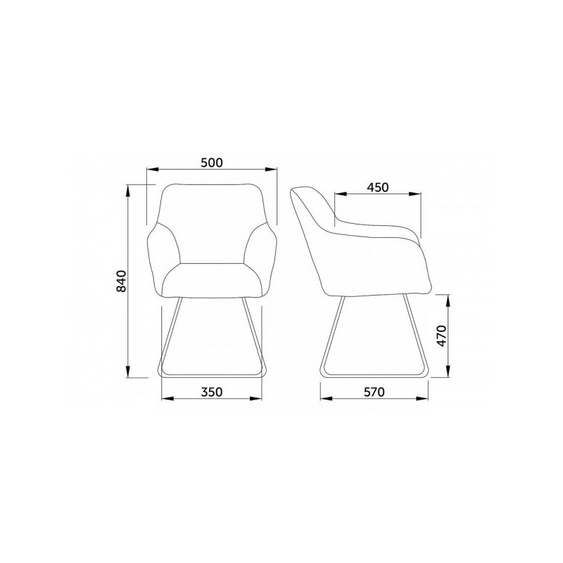 Стул AksHome Florida темно-серый/черный параметры