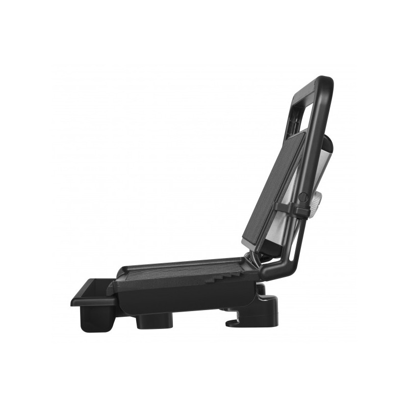 Электрогриль Maunfeld MF-1322S открытый вид сбоку.