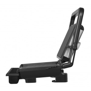 Электрогриль Maunfeld MF-1322S открытый вид сбоку.