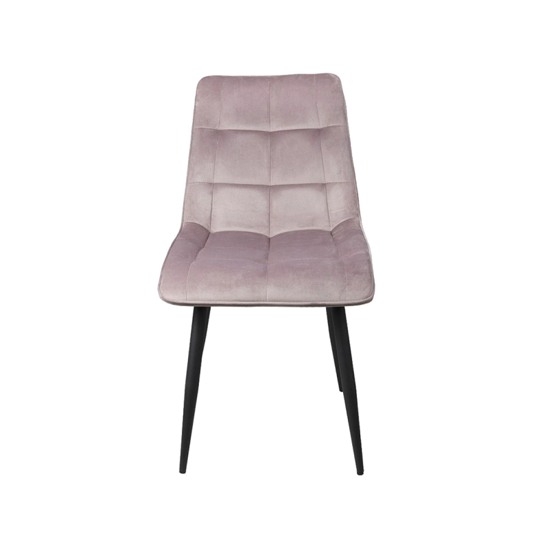 Стул AksHome Fred New пыльно-розовый/черный вид спереди