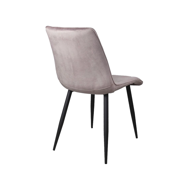 Стул AksHome Fred New пыльно-розовый/черный вид сзади