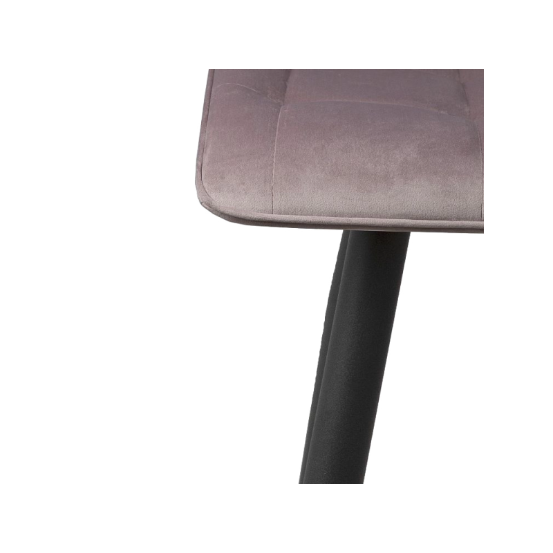 Стул AksHome Fred New пыльно-розовый/черный каркас