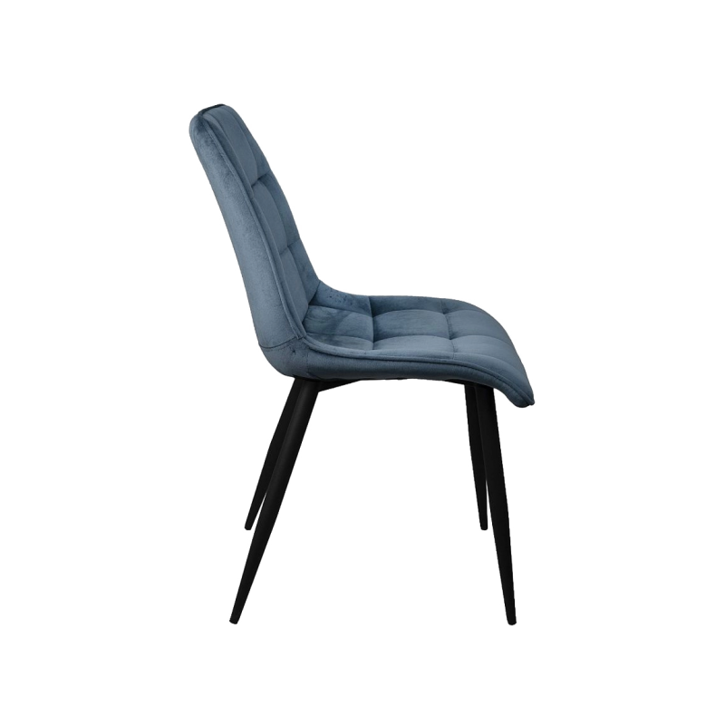 Стул AksHome Fred New темно-лазурный/черный вид сбоку