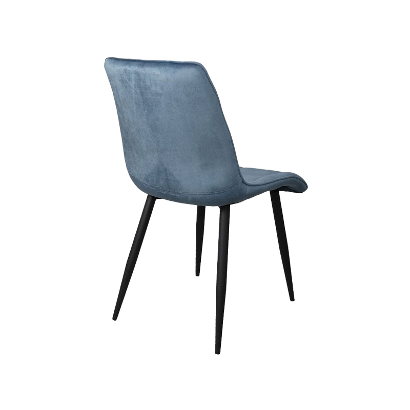 Стул AksHome Fred New темно-лазурный/черный вид сзади
