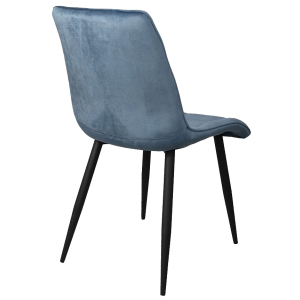 Стул AksHome Fred New темно-лазурный/черный вид сзади