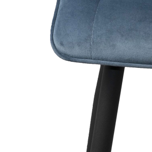 Стул AksHome Fred New темно-лазурный/черный каркас