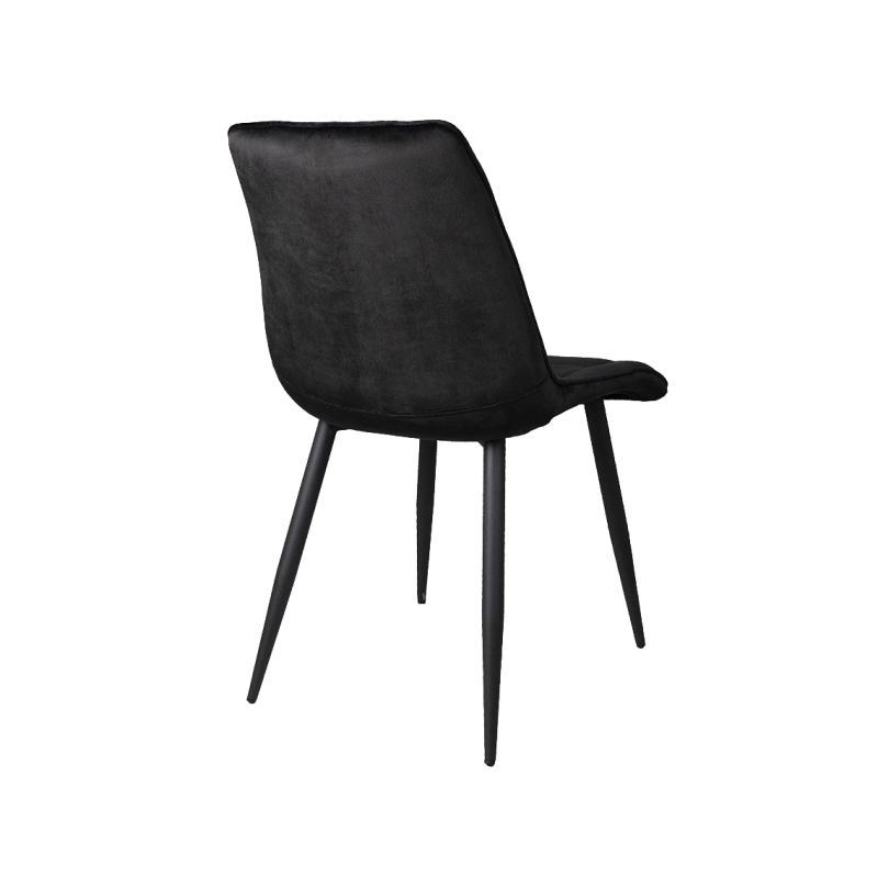 Стул AksHome Fred New черный/черный вид сзади