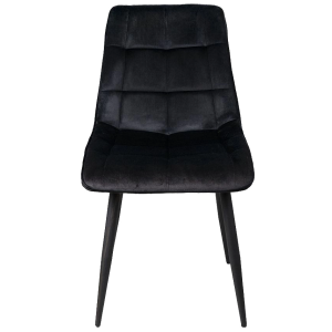 Стул AksHome Fred New черный/черный вид спереди