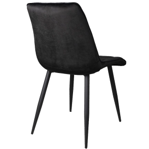 Стул AksHome Fred New черный/черный вид сзади