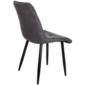 Стул AksHome Fred темно-серый/черный вид сзади