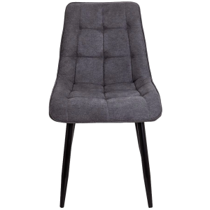Стул AksHome Fred темно-серый/черный вид спереди