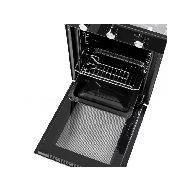 Электрический духовой шкаф HOMSair OEF451BK Black вид сверху.