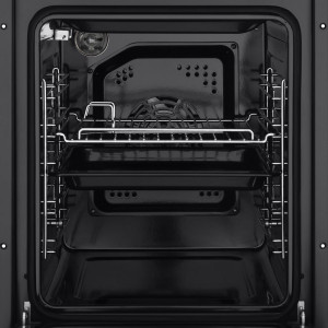 Электрический духовой шкаф HOMSair OEM451BK Black открытый вид в увеличении.