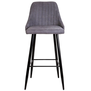 Стул AksHome Megan 2 темно-серый/черный вид спереди