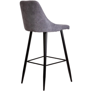 Стул AksHome Megan 2 темно-серый/черный вид сзади