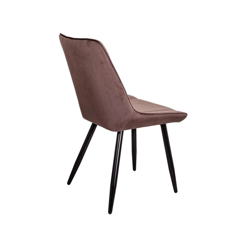 Стул AksHome Nika коричневый/черный вид сзади