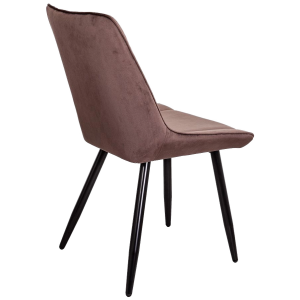 Стул AksHome Nika коричневый/черный вид сзади