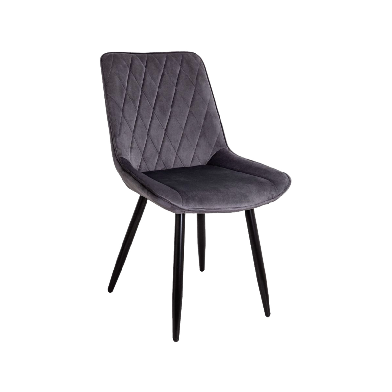 Стул AksHome Nika серый/черный