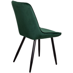Стул AksHome Nika темно-зеленый/черный вид сзади