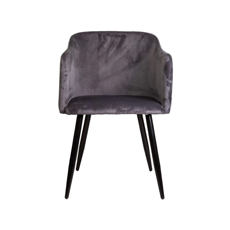 Стул AksHome Orly темно-серый/черный вид спереди