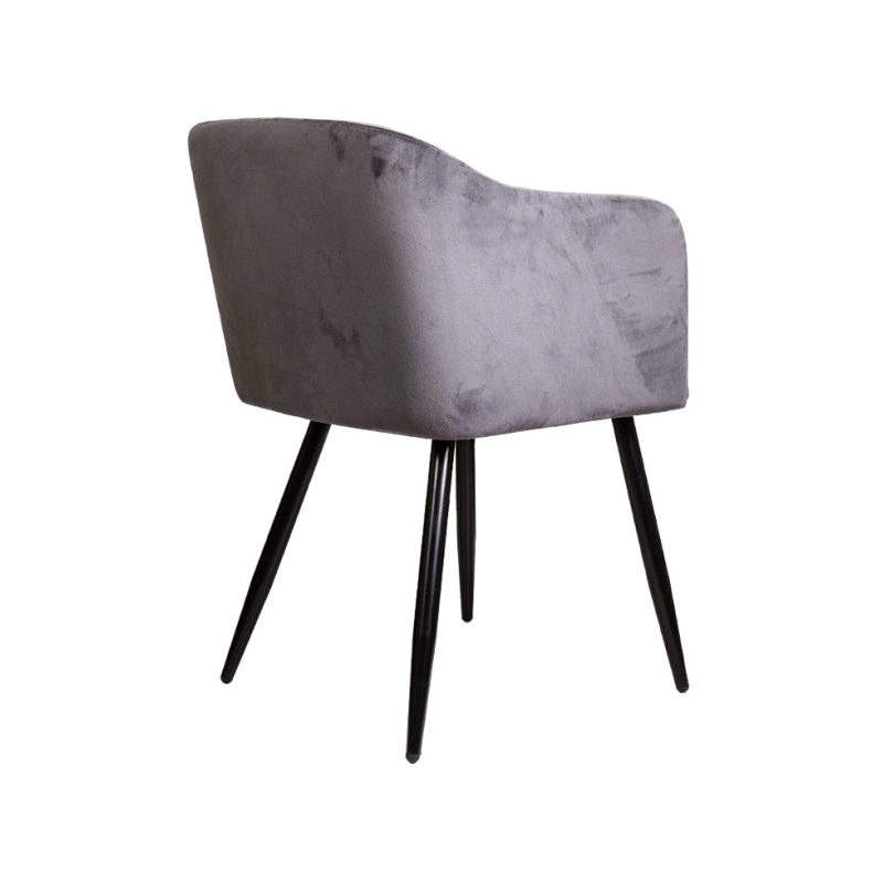 Стул AksHome Orly темно-серый/черный вид сзади