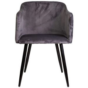 Стул AksHome Orly темно-серый/черный вид спереди