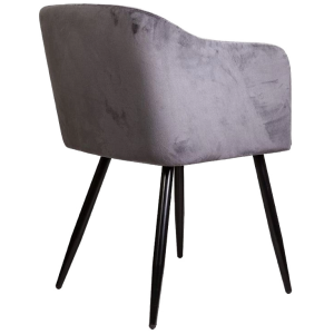 Стул AksHome Orly темно-серый/черный вид сзади