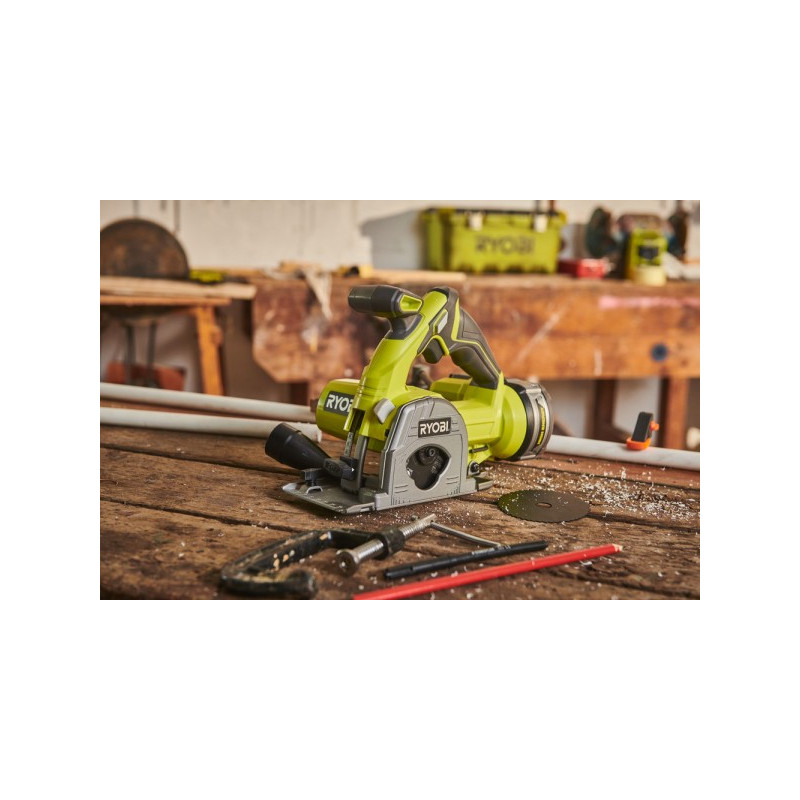 Циркулярная пила Ryobi R18MMS-0 (без АКБ) на столе