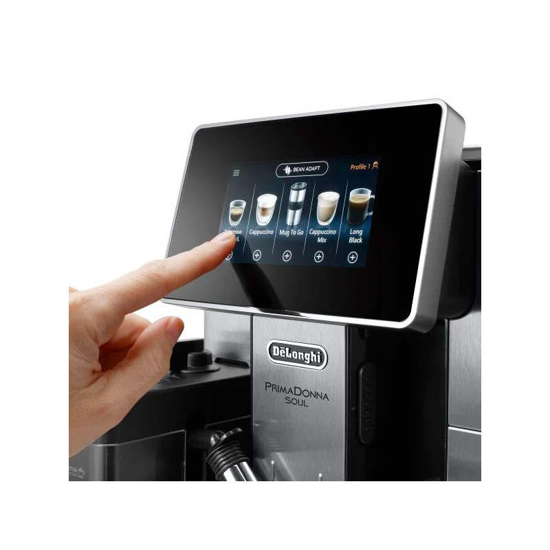 Кофемашина DeLonghi ECAM 610.75.MB вид элементов управления