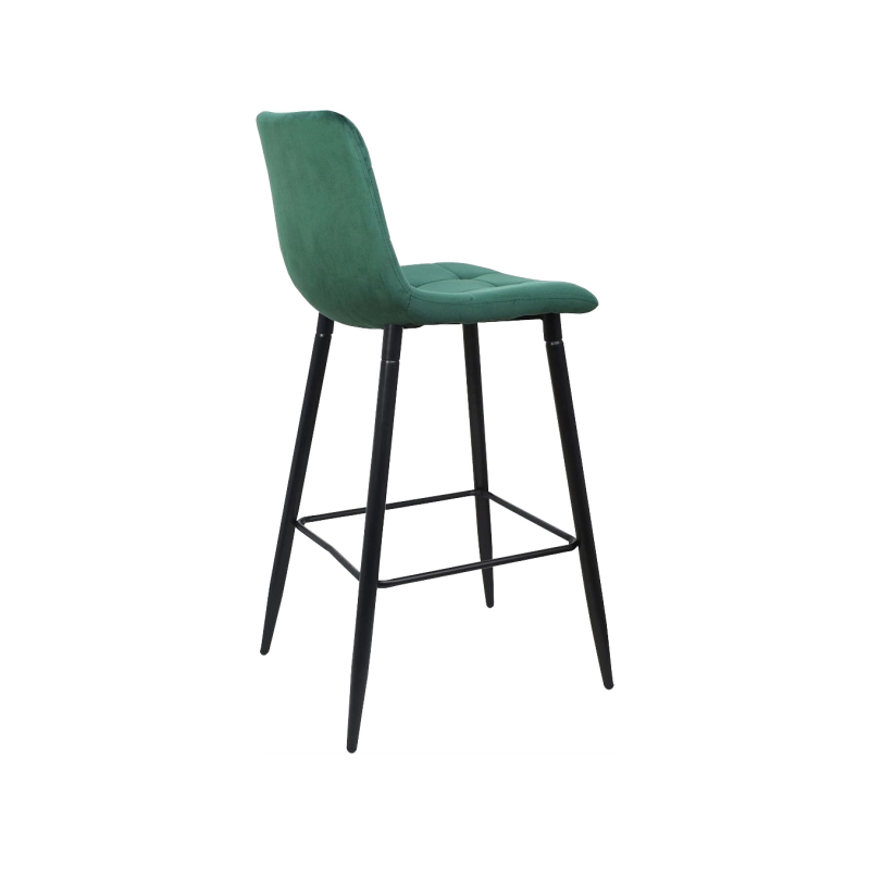 Стул AksHome Stella зеленый/черный вид сзади