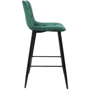 Стул AksHome Stella зеленый/черный вид сбоку