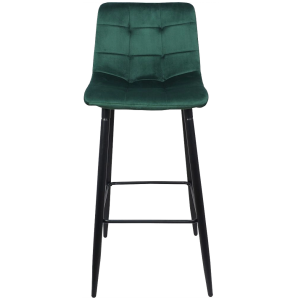 Стул AksHome Stella зеленый/черный вид спереди