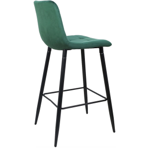 Стул AksHome Stella зеленый/черный вид сзади