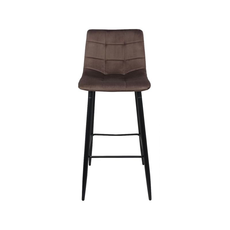 Стул AksHome Stella коричневый/черный вид спереди