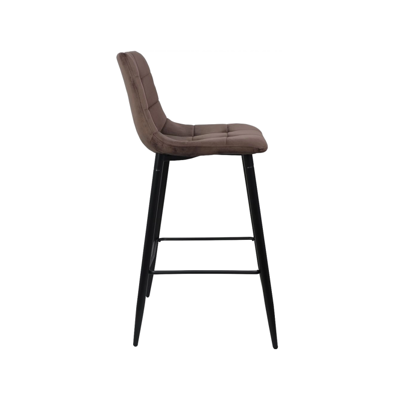 Стул AksHome Stella коричневый/черный вид сбоку