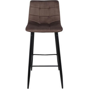 Стул AksHome Stella коричневый/черный вид спереди