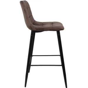 Стул AksHome Stella коричневый/черный вид сбоку