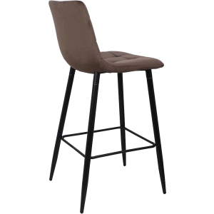 Стул AksHome Stella коричневый/черный вид сзади