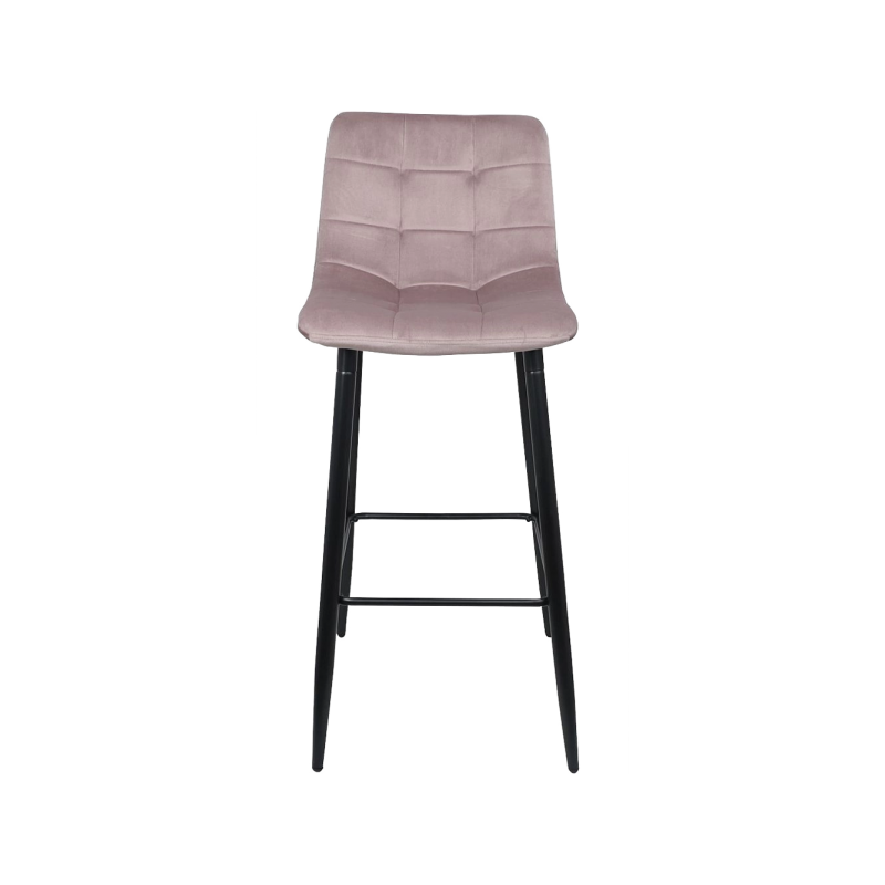 Стул AksHome Stella пыльная роза/черный вид спереди