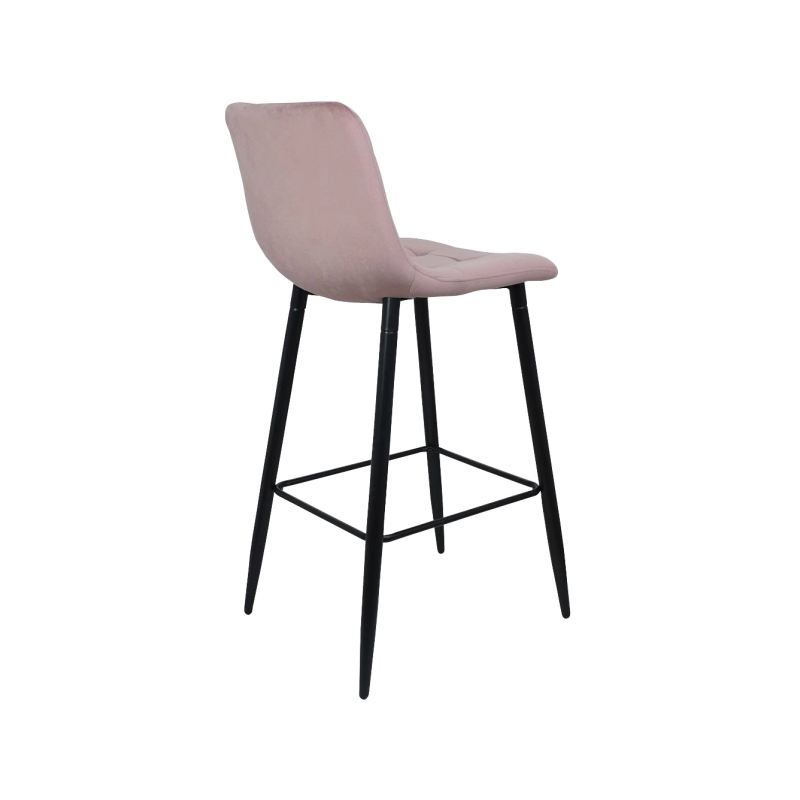 Стул AksHome Stella пыльная роза/черный вид сзади
