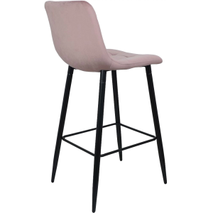 Стул AksHome Stella пыльная роза/черный вид сзади