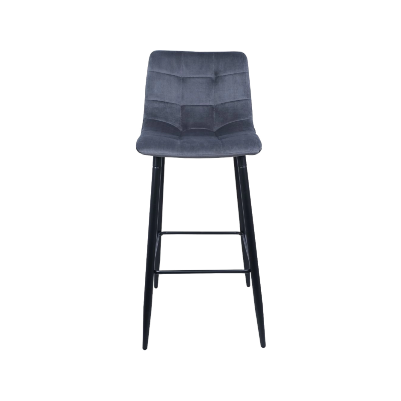 Стул AksHome Stella серый/черный вид спереди