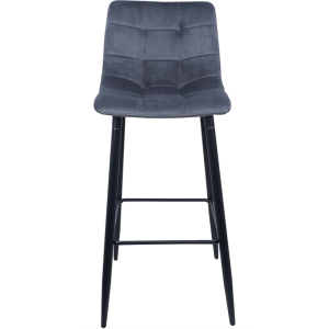 Стул AksHome Stella серый/черный вид спереди