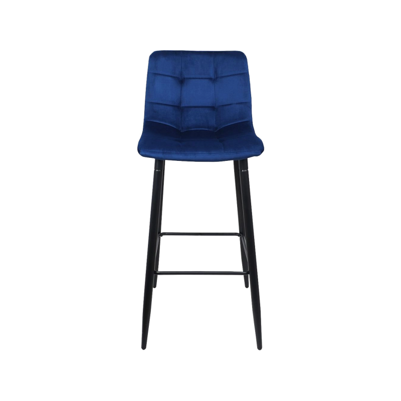 Стул AksHome Stella синий/черный вид спереди