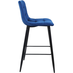 Стул AksHome Stella синий/черный вид сбоку