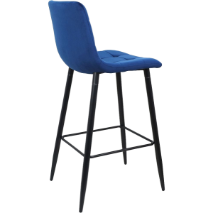 Стул AksHome Stella синий/черный вид сзади