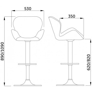 Стул AksHome Berlin зеленый/черный параметры