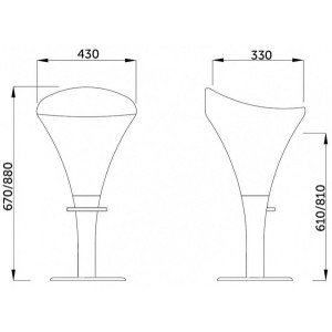 Стул AksHome Bomba белый параметры