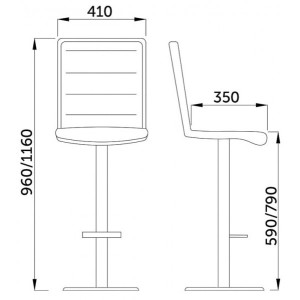 Стул AksHome Capri черный параметры