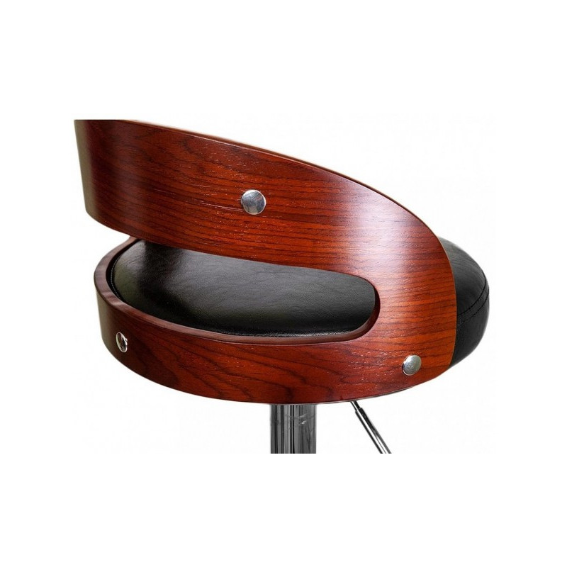 Стул AksHome Bruno черный/хром сиденье